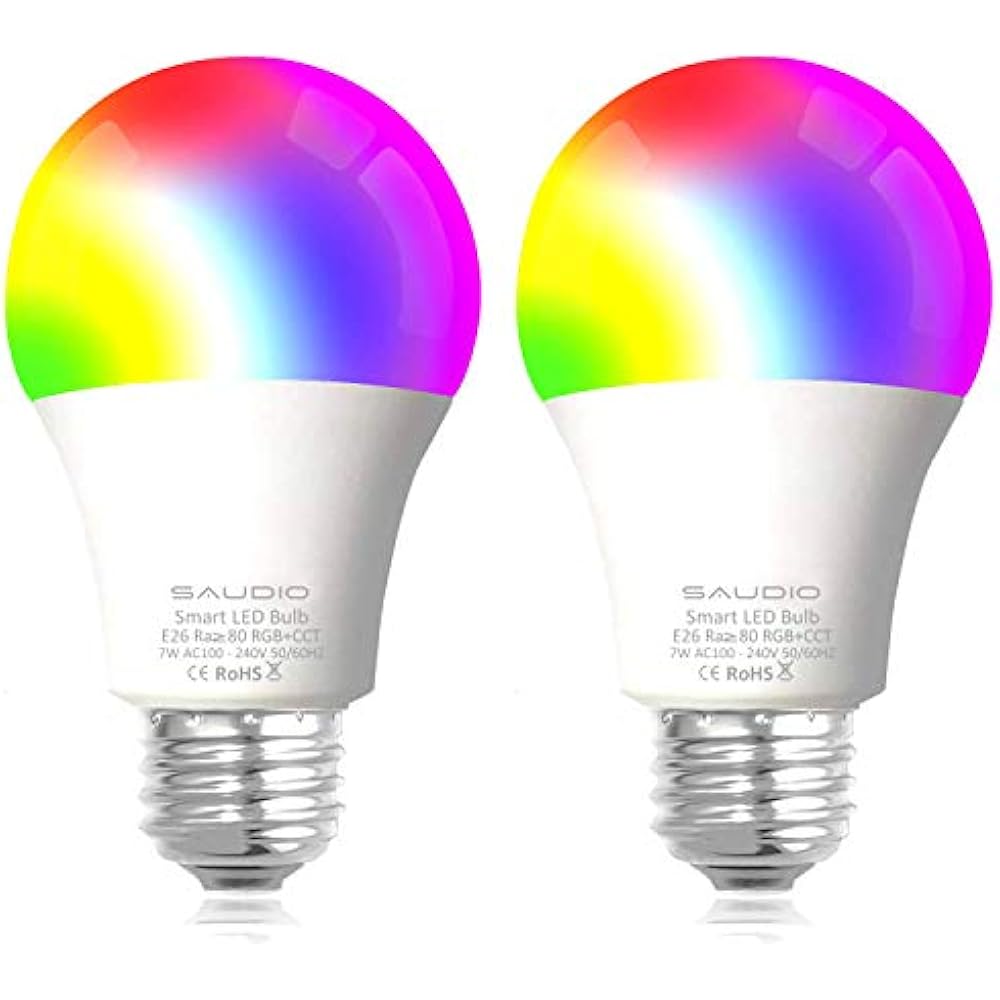 Smart Alexa Light Bulbs, WiFi LED RGB Color Changing Compatible With