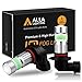 Alla Lighting 9145 9140 H10 LED Fog Lights Bulbs, 8000K Ice Blue 2800 Lumens Xtreme Super Bright COB-72 SMD 12V DRL Replacement