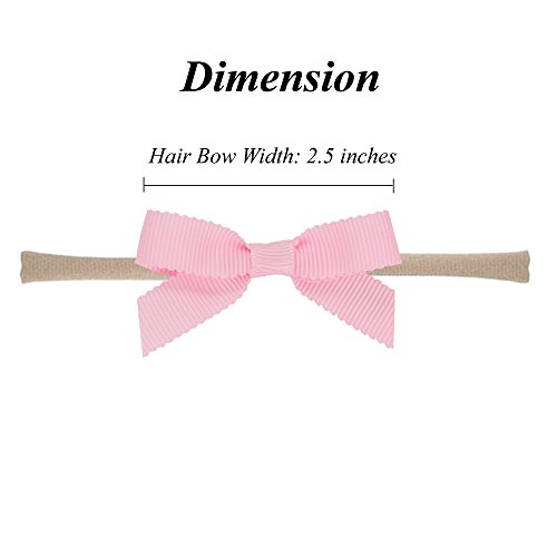 image for Prohouse Baby Nylon Headbands Hairbands Hair Bow Elastics for Baby Gir