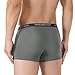 David Archy Men's 4 Pack Ultra Soft Comfy Breathable Bamboo Rayon Trunks Underwear No Fly (Gray/Khaki, M)