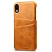 FLY HAWK Wallet Case Compatible iPhone Xs MAX, Slim PU Leather Back Case Cover, 6.5 inches, Khaki