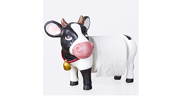 LINANA Toallero de Papel Creativo/Linda Forma de Vaca ...