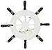 Wendin Ornamental Nautical Beach home lake house Wooden Boat Marine Ship Steering Wheel Fishing Net sea birds Home Wall Decals decoration White - sea birds fish