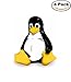 Linux GNU Logo Vinyl Bumper Sticker Decal Penguin Tux 4 Stickers