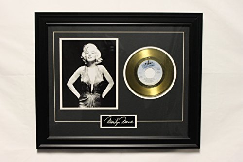 Legends of art marilyn monroe with gold record custom framed artw…