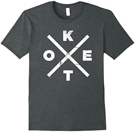 Mens Distressed Keto T-Shirt 2XL Dark Heather