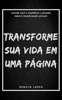 Livro Transforme Sua Vida Em Uma Página