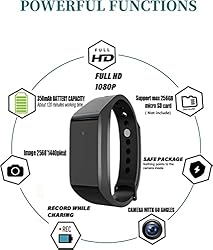 YVOER Wristband Spy Camera , Hidden Camera with HD