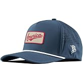 Branded Bills America Badge Hats for Men, 5 Panel Curved Rope Baseball Cap, Adjustable Snapback
