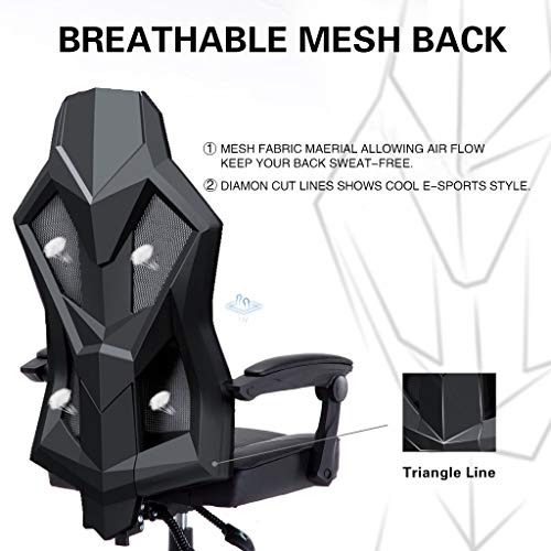 UOMAX Gaming Chair ESports LED Light Computer Chairs with Ergonomic