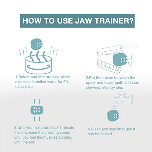 Jaw Exerciser Toning Jawline Exerciser Double Chin Exercise Device