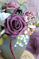 Breeze Talk Artificial Flowers Plum Roses 25pcs