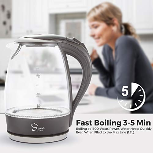 Hot Water Electric Kettle, Glass Tea Kettle, Tea Warmer, Hot Tea Maker