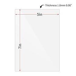 Lyeasw 5x7 Glass Replacement Sheets for Picture