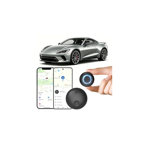 GPS Tracker Car, Magnetic GPS Tracker without Subscription for Android and iOS, 365 Days Battery Life, IP67 Waterproof, Global Tracking Hidden Tracker for Cars/Bikes/Motorcycles, Real Time Tracking