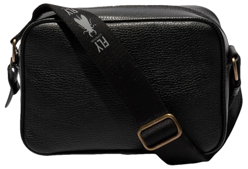 Fly London GARY752FLY Retro Shoulder Bag, BLACK