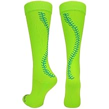 lime green tie dye softball socks