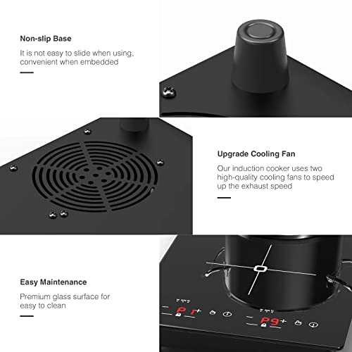 VBGK Double Induction Cooktop, 12 Inch Portable Induction Cooktop with