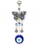 Betterdecor Blue Evil Eye with Butterfly Hanging