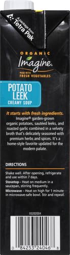 IMAGINE ORGANIC CREAMY SOUP, POTATO LEEK, 32 OZ.