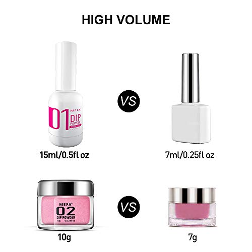 MEFA Dipping Powder Starter Kit 4 Colors for Beginners Dipping Powder