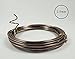 Anodized Aluminum Bonsai Training Wire 5-Size Starter Set with Canvas Bag - 1.0mm, 1.5mm, 2.0mm, 2.5mm, 3.0mm (147 feet total) - Choose Your Color (5 Sizes, Brown)
