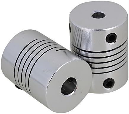 CNBTR 2 x Alloy Stepper Motor Encoder Flexible Shaft Coupling Coupler D19L25 4x6mm