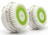 Soniworks Replacement Facial Cleansing Brush Heads(2-Pack),Designed for Acne-Prone Skin Cleansing, Fits Mia,Mia2,Mia3(Aria),SMART Profile,Alpha Fit,Pro,Plus,and Radiance Cleansing Systems
