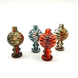 Aduben 1PCS Colorful Twist Flower Glass Cover Color Random OD 26mm
