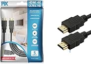 PIX Cabo Hdmi 2.0 4K Hdr 19P 5M Gold, 5 metros, Preto