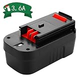 Upgraded 3600mAh HPB18 Replacement for Black and Decker 18V Battery HPB18-OPE 244760-00 A1718 FSB18 FS18FL Firestorm Cordless Power Tools
