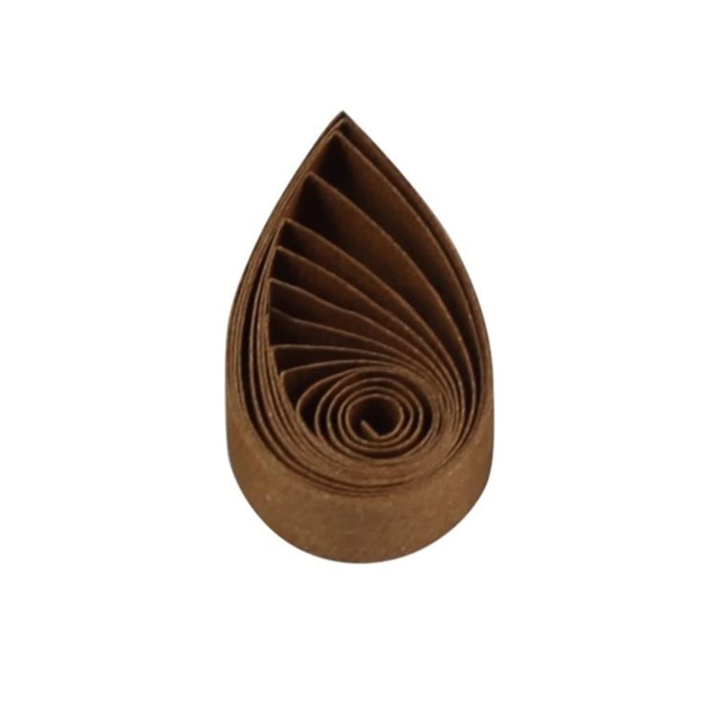 ODETOJOY Quilling Paper Strips 10mm Chestnut Brown Paper 10mm Strips Auburn Brown 540mm Length 120Pcs Quilling Strip for Craft
