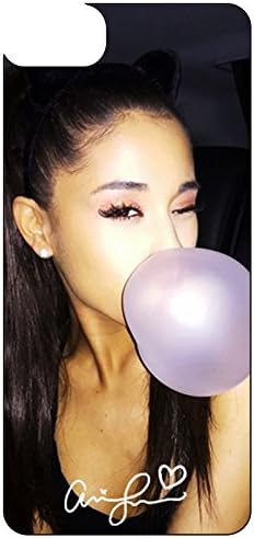 iPhone 7 Plus Case Ariana Grande, Soft Rubber Silicone TPU Bumper Phone Case Cover for iPhone 7 Plus 5.5 Inch White Slim Fit Lightweight