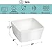 BTäT - Ramekins 8 oz Square, Set of 6 Ramekins for Baking, Creme Brulee Dishes, Souffle Cups, Flan Pan, Sauce Cups, Custard Cups, Pudding Cups, Ramiken Set, Dipping Bowls