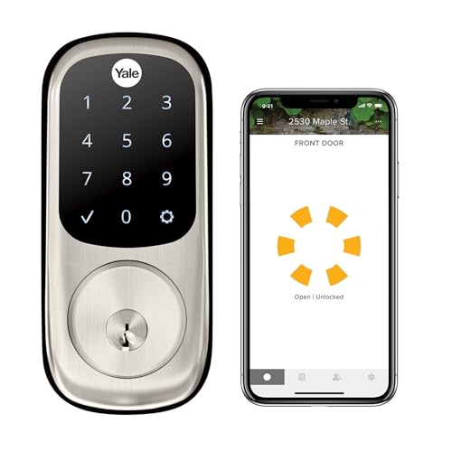 Yale Assure Lock Türschloss mit Touchscreen, satiniertes Nickel