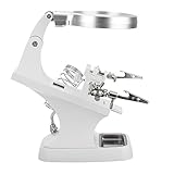 Actopus Multifunctional Welding LED Magnifier Helping Hand Soldering Iron Stand Magnifying Lens Magnifier Clamp