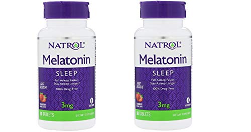Natrol Melatonin 3mg Fast Dissolve Tablets, Strawberry, 90-Count (Pack of 2) Natrol Melatonin 3mg Fast Dissolve Tablets, Strawberry, 90-Count (Pack of 2)