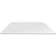 Dulles Glass 24X48 inch Rectangular Glass Table Top - Tempered - 1/4" Thick Glass Surface, Safe Flat Polished, Eased Corners, Multipurpose for Dining Table, Patio, Coffee and End Table