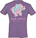 Simply Southern Women's Preppy Elephant Amethyst S