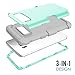 Galaxy S8 Plus Case, AOKER [New] [Perfect] 3 in 1 Shockproof Hybrid Heavy Duty High Impact Hard Plastic +Soft Silicon Rubber Armor Defender Case Cover for Samsung Galaxy S8 Plus (2017) (Mint Grey)