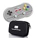 Geek Theory 8Bitdo N30 Pro 2 Controller Bundle (6 Edition) - Includes Bonus Carrying Case - Updated 2019 Version - Android/Mac/PC/Switch/NES and SNES Classic