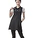 Salon Professional Barber Shop Collar Hair-cutting Apron, Colorfulife Adult Hair Cutting Coloring Styling Aprons with Pocket Hairdresser Stylist Adjustable Working Clothes Boutique Hair Clothing Hairdressing Wrap T015 (Black) by Colorfulife