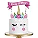 TraveT Colorful Happy Birthday Cake Toppers Material Pack Dessert Decoration Set