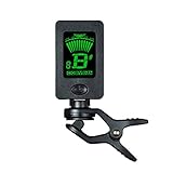 Tuner for Guitar Digital Chromatic Bass D15 Electronic LCD Tuner Clip-On Tuner for Guitar Bass & Violin