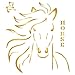 Horse Head Stencil - 6 x 6.5 inch (M) - Reusable Animal Farm Wall Kids Chinese Year of the Horse Stencils for Painting - Use on Paper Projects Walls Floors Fabric Furniture Glass Wood etc.