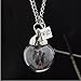 Iumer Crystal Glass Hood DIY Hope Dandelion Necklace