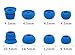 ALXCD Ear Tips for Powerbeats 2 Wireless Headphone, SML 3 Sizes 6 Pair Silicone Replacement Earbud Tips & 2 Pair Double Flange Ear Tip Cushion, Fit for Beats Powerbeats2 Wireless [8 Pair](Blue)