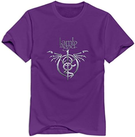 Lamb Of God Band Joke 100% Cotton Purple Tee Shirts For Adult Size L
