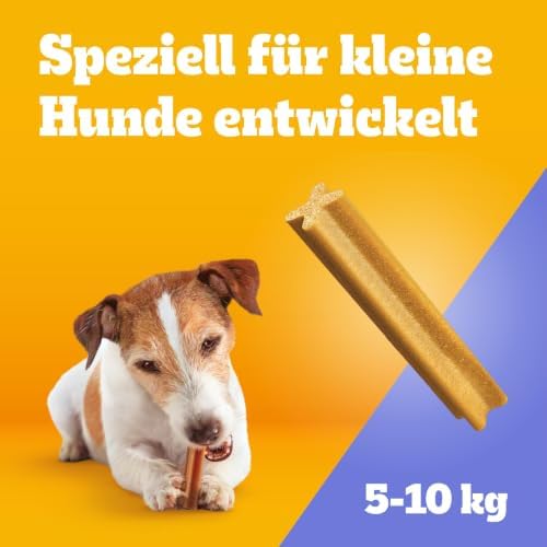 DentaStix Hundesnack für kleine Hunde (5-10kg), Zahnpflege-Snack mit Huhn und Rind, 1 Packung je 56 Stück (1 x 880 g)