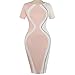 Hotkey Women Dresses Short Sleeve Cocktail Party Evening Bodycon Dress Beach Sundress for Summer